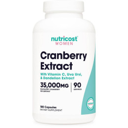Экстракт клюквы Nutricost Women, Cranberry Extract, 180 Capsules Nutricost