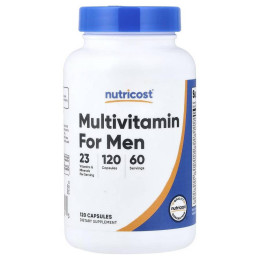 Мультивітамінний комплекс для чоловіків Nutricost Multivitamin For Men, 120 Capsules