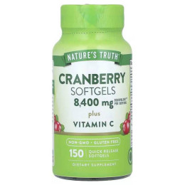 Комплекс клюквы с витамином C Nature's Truth Cranberry Softgels Plus Vitamin C, 150 Quick Release Softgels Nature's Truth