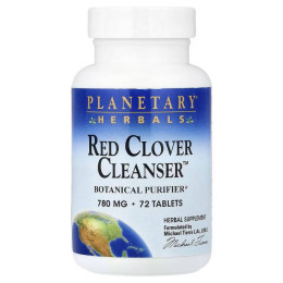 Добавка на основе красного клевера Planetary Herbals Red Clover Cleanser™, 72 Tablets Planetary Herbals