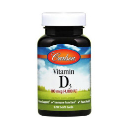 Carlson Labs Vitamin D3 100 mcg (4,000IU) (120 soft gels)