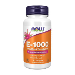 NOW E-1000 with mixed Tocopheryl (50 softgels)