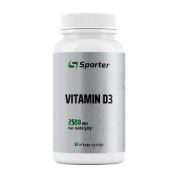 Sporter Vitamin D3 2500 IU (60 sgels)