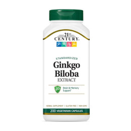 21st Century Ginkgo Biloba Extract (200 veg caps)