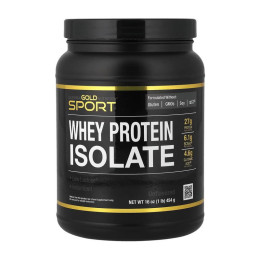 California Gold Nutrition Whey Protein Isolate (454 g, unflavored)