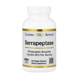 California Gold Nutrition Serrapeptase 120 000 SPU (180 veg caps)