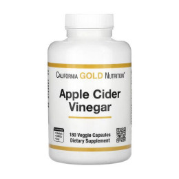 California Gold Nutrition Apple Cider Vinegar (180 veg caps)
