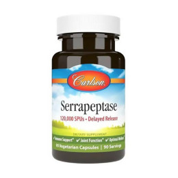 Carlson Labs Serrapeptase (90 veg caps)