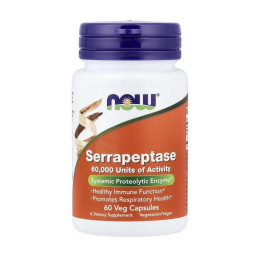 NOW Serrapeptase (60 veg caps)