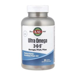 KAL Ultra Omega 3-6-9 (100 sgels)