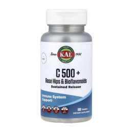KAL C 500 + rose hips & bioflavonoids (100 tab)
