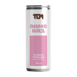 TOM peanut butter Лимонад (330 ml, бузина-троянда)