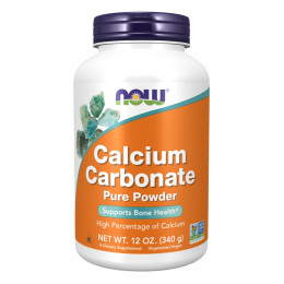 Calcium Carbonate - 340g Now Foods