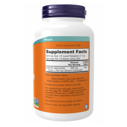 Calcium Carbonate - 340g Now Foods