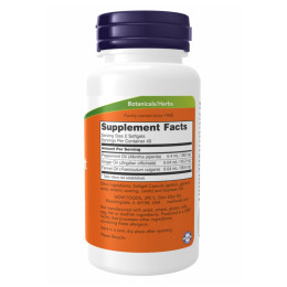 Peppermint Gels - 90 sgels Now Foods