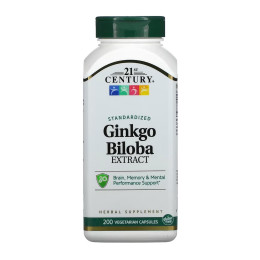 Ginkgo Biloba Extract - 200 caps 21st Century