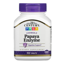 Papaya Enzyme - 100 tabs 21st Century