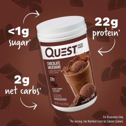 Protein Powder 726g (Chocolate Milkshake) Quest Nutrition