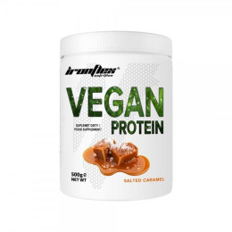 Веганський протеїн IronFlex Vegan Protein 500 g (Salted Caramel) IronFlex