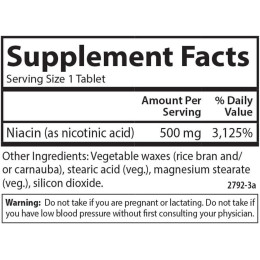 Вітамін В3 Carlson Niacin-Time 500 мг 50 вегетаріанських пігулок Carlson Labs