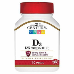 Вітамін D3 21st Century Vitamin D3 125mcg (5000 IU) 110 Tablets 21st Century