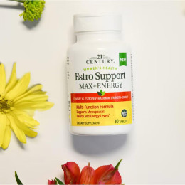 Підтримка при менопаузі 21st Century Estro Support Max + Energy 30 Tablets 21st Century