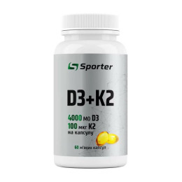 Sporter D3+K2 4000 IU (60 caps)