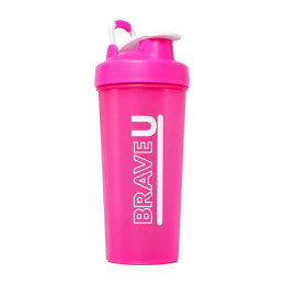 Brave U Shaker With Metal Ball (600 ml, pink)
