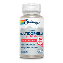 Super Multidophilus 24 Strain Probiotic 30 Billion Cfu - 60 vcaps Solaray