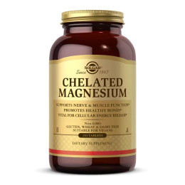 Chelated Magnesium - 250 tabs Solgar