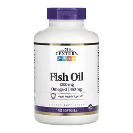 Fish Oil 1200 mg - 140 softgels 21st Century