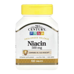 Niacin 500 mg - 100 tabs 21st Century