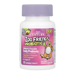 Zoo Friends Probiotic - 30 chewable tabs 21st Century