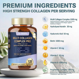Комплекс колагену Totaria Health Multi Collagen Complex 120 caps 40 serv