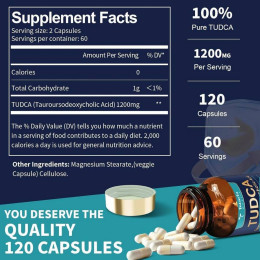 Тауроурсодезоксихолева кислота Totaria Health TUDCA 120 mg 120 caps 60 serv