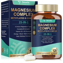 Комплекс магнію Totaria Health Magnesium Complex 25 in 1 120 caps 60 serv