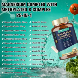 Комплекс магнію Totaria Health Magnesium Complex 25 in 1 120 caps 60 serv