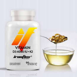 Вітамін D3 + K2 IronFlex Vitamin D3 4000 + K2 90 softgel IronFlex