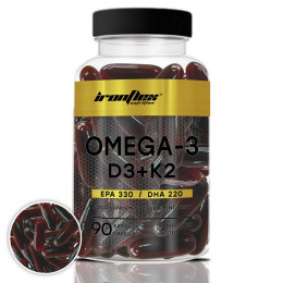 Омега-3 з вітамінами D3 та K2 IronFlex Omega 3 D3 + K2 90 caps IronFlex