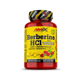 Берберин з екстрактами зеленого чаю та кульбаби Amix Nutrition AmixPro Berberine HCl with GreenTea & Dandelion 60cps Amix Nutrition