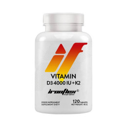 Вітамін D3 + K2 IronFlex Vitamin D3 4000 + K2 120 tabs IronFlex