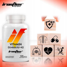 Вітамін D3 + K2 IronFlex Vitamin D3 4000 + K2 120 tabs IronFlex