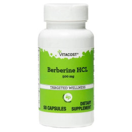 Berberine HCl, 500 mg, 50 Capsules Vitacost