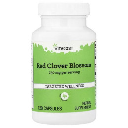 Red Clover Blossom, 120 Capsules (375 mg per Capsule) Vitacost