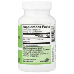 Red Clover Blossom, 120 Capsules (375 mg per Capsule) Vitacost