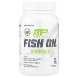 Омега-3 Essentials®, Fish Oil, 60 Softgels (1,000 mg per Softgel) MusclePharm