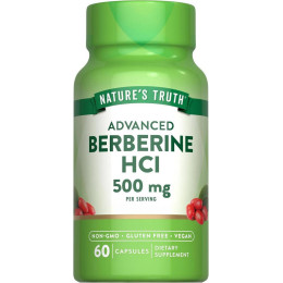 Берберин Berberine HCl, 60 Capsules (250 mg per Capsule) Nature's Truth