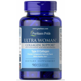 Ultra Woman™ Collagen Support 1000mg з Hyaluronic Acid 90 Capsules Puritan's Pride