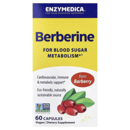 Берберин Berberine, 60 Capsules Enzymedica
