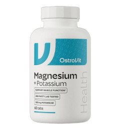 Магній + калій Magnesium + Potassium 60 tabs OstroVit